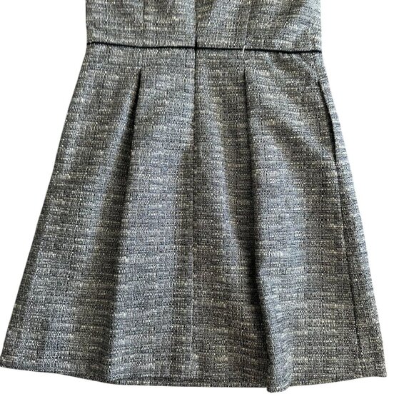 BANANA REPUBLIC Gray Pleated A Line Dress Size 0 - Picture 6 of 10